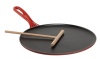 Le Creuset L2036-2767 Enameled Cast-Iron Crepe Pan, 10-2/3-Inch, Cherry