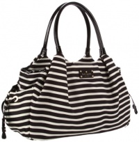 Kate Spade New York Kate Spade Nylon Stevie Baby Bag Diaper Bag,Black/Cream,One Size