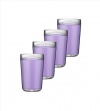 Kraftware Double Wall Insulated 16-Ounce Acrylic Drinkware, Lavender, Set of 4