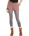 Our favorite cold-weather look meets our favorite fall bottoms with these tweed shorts from American Rag!