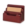 Rolodex 23420 Wood Tones Desktop Sorter, Mahogany