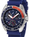 Nautica Men's N07578G Sport Ring Multifunction Blue and Red Watch