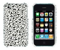 Embossed Vines Case for Apple iPhone 3G, 3GS (Black)