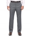 Lighten up. These gray wool pants from Lauren by Ralph Lauren are a smoky alternative to the usual blacks and blues.