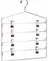 Organize It All 0300-B Chrome 4 Tier Swing Arm Slack Rack Hanger