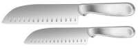 Ginsu Kotta Open Stock 2-Piece Stainless Steel Santoku Set with 5-Inch and 7-Inch Santoku Blades 4858