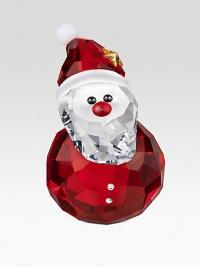 As part of a holiday tableau or on its own, this charming little Santa in red and clear crystal is shaped to gently rock and roll, sparkling all the way.CrystalAbout 1.5H X 1WMade in Austria