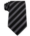 Leave a lasting impression in stripes and this silk tie from Sean John.