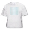 Aqua Stripes- Designs and Colors- Art - White Infant Lap-Shoulder Tee (12M)