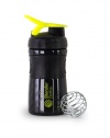 BlenderBottle SportMixer, Black and Green, 0.35 Pound