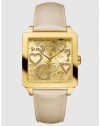 GUESS Dazzling Hearts and G Icons Watch - Gold