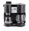 KRUPS XP160050 Coffee Maker and Espresso Machine Combination, Black