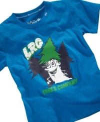 Nature boy. He'll love the woodsy humor in this fun graphic shirt from LRG.