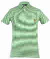 Polo Ralph Lauren Men's Classic Fit Striped Polo Shirt (XX-Large, Green)