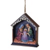 Enesco Jim Shore Heartwood Creek Holy Family Stable Ornament, 3-3/4-Inch