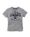 GUESS Kids Boys Big Boy GUESS Kids Boys 1981 Tee Shirt, GREY HEATHER (16/18)