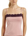 Intimo Women's Microfiber Camisole with Contrast Lace