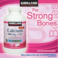 Kirkland Signature Calcium 600 Mg + D3 500 Tablets