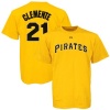 Roberto Clemente Gold Majestic Cooperstown Throwback Player Name and Number Pittsburgh Pirates T-Shirt