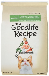 The Goodlife Recipe with Chicken Food for Indoor Cats, 14-Pound Bag