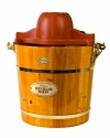 Nostalgia Electrics ICMW-400 4-Quart Wooden Bucket Electric Ice Cream Maker