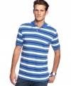 Upgrade your casual t-shirt look with this style standout horizontal polo by Club Room.