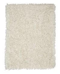 Natural cotton and rayon blended strands are woven tightly to create superb texture and supreme durability. The amazingly soft, long fibers of this Silky Shag area rug from Anji Mountain enhance any modern setting with ultimate comfort underfoot.