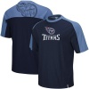 Reebok Tennessee Titans Navy Blue-Light Blue Draft Pick T-shirt (Small)