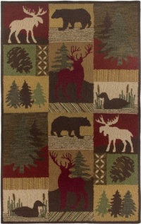 Rizzy Home CT2062 Country 8-Feet by 10-Feet Area Rug, Brown