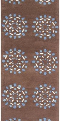 Area Rug 2x8 Runner Contemporary Chocolate Color - Surya Bombay Rug from RugPal