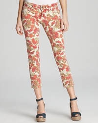 Paige Denim Jeans - Skyline Ankle Peg Jeans in Floral Print