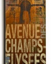 Avenue Des Champs Paris 10x24 Artistic Planked Wood Sign by Cory Steffen