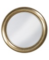 Give any room an otherworldly glow with the simply timeless Saturn wall mirror. A round frame in burnished silver with red highlights is edged in classic beading.