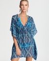 If diamonds are a girl's best friend, you'll get along swimmingly with this diamond patterned Echo coverup.