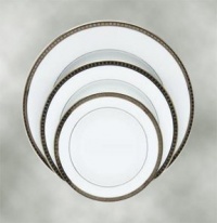 Bernardaud Athena Platinum Oval 15 Platter Serveware