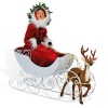 Byers Choice Woman in White Sleigh