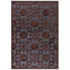 Couristan 1229/6210 PAVE Bezel Medallion 45-Inch by 62-Inch Chenille Area Rug, Chestnut/Lapis