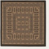 Couristan 1017/2500 Recife Tamworth Cocoa/Black Rug, 8-Feet 6-Inch Square