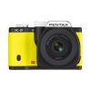 Pentax K-01 16MP APS-C CMOS Compact System Camera with Dual Lens Kit 18-55mm, 50-200mm (Yellow)