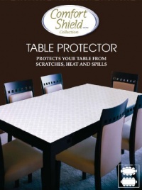 Comfort Shield Table Top Protector, Cream, 52 X 104