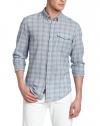 Calvin Klein Jeans Men's Mirror Plaid Long Sleeve Woven