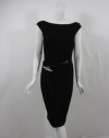 Ralph Lauren Womens Black Belted Sleeveless Straight Dress 10