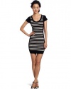 French Connection Women's USA Dani Crepe Stripe Dress