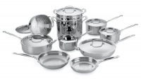 Cuisinart 77-17 Chef's Classic Stainless 17-Piece Cookware Set