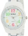 XOXO Women's XO5484 Rhinestone Accent White Analog Bracelet Watch