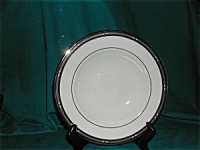 Lenox Diamond Solitaire Platinum Banded Bone China Pasta Bowl/Rim Soup