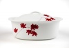 Mikasa Pure Red Oval 3-Quart Covered Casserole