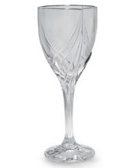 From the Lenox Classic Collection, Debut Platinum stemware is an elegant addition to any formal table setting. Designed to coordinate with Lenox Federal Platinum china this set is beautifully crafted of full-lead crystal with a platinum rim accent and is available in goblet, water and flute shapes.