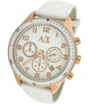 Armani Exchange Leather Chrono Watch