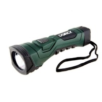 Dorcy 41-4751 CyberLight Weather Resistant LED Flashlight with Nylon Lanyard and TrueSpot Reflector, 180-Lumens, Dark Green Finish